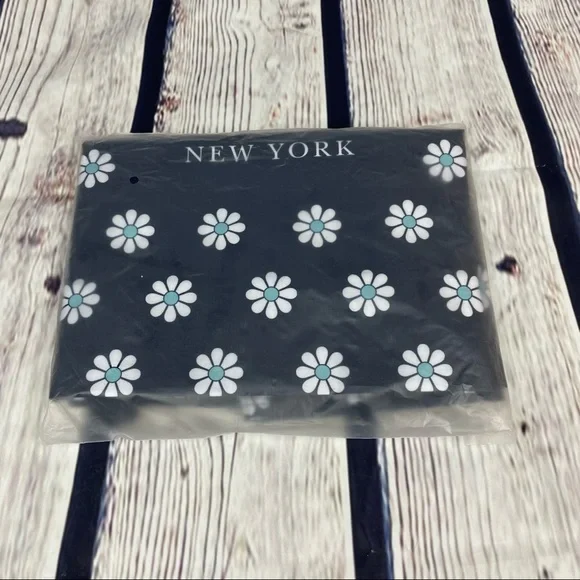 KATE SPADE Navy Daisy Large Cotton Canvas Bag - Picture 10 of 11